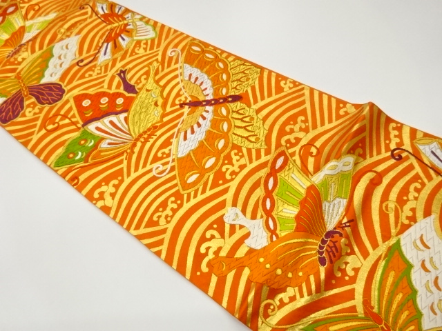 JAPANESE FUKURO OBI / KARA-ORI / WOVEN BUTTERFLY